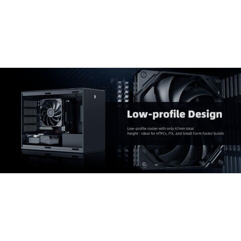 Кулер для процессора ID-Cooling IS-67-XT Black - Кулеры к процессорам  - Кулеры к процессорам 