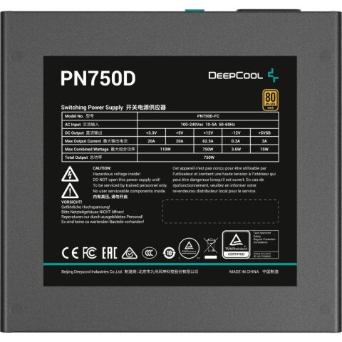 Блок питания Deepcool 750W PL750D V2 (R-PL750D-FC0B-EU-V2) - Нулевой остаток (Feed)  - Нулевой остаток (Feed) 